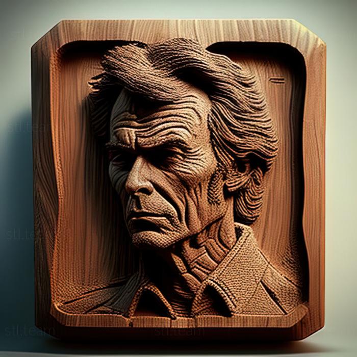 3D model Harry Callahan Dirty Harry Clint Eastwood (STL)